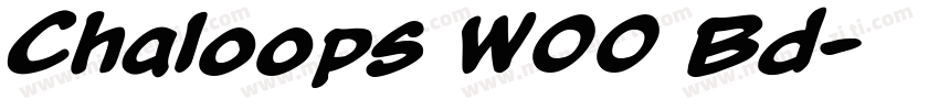 Chaloops W00 Bd字体转换